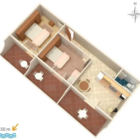 And With Parking Space Barbat, Rab - 5070